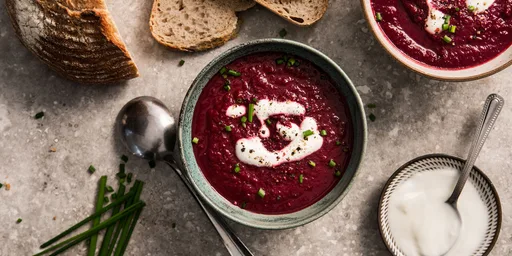 Beetroot and pumpkin soup