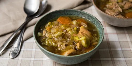 Cock a leekie soup