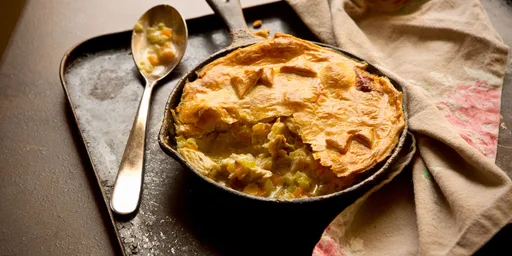 Homemade chicken pie