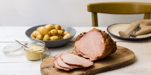 Marmalade glazed gammon