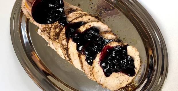 Pavo al horno con Salsa de Arándanos
