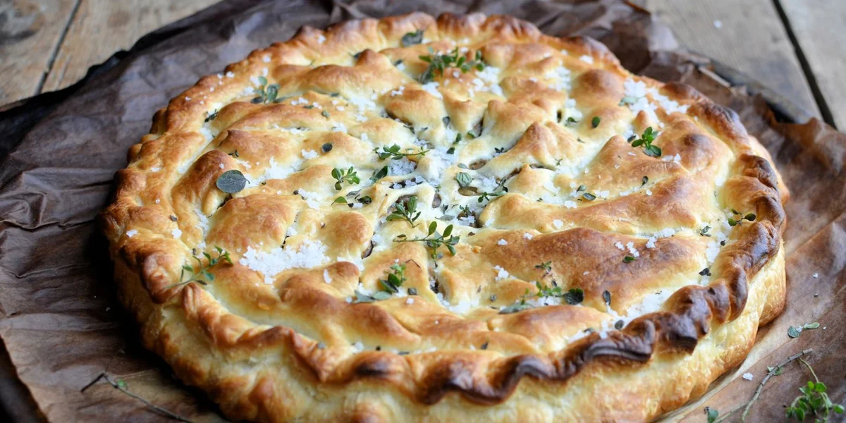 Vegan mushroom, chestnut and thyme pithivier