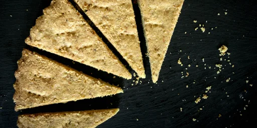 Vegan rosemary and lemon shortbread