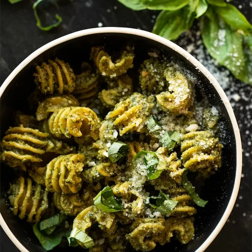¡Pasta al pesto cetogénica (casi instantánea!)