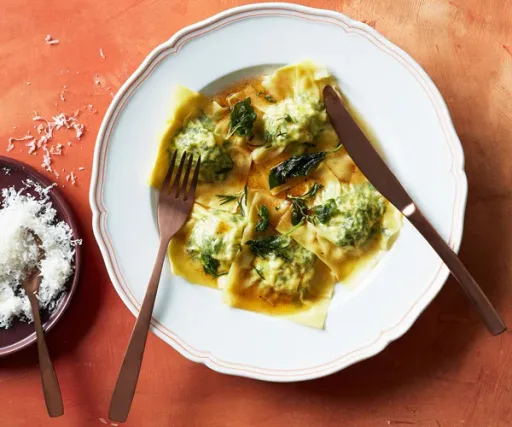 Raviolis de espinacas y ricotta fáciles