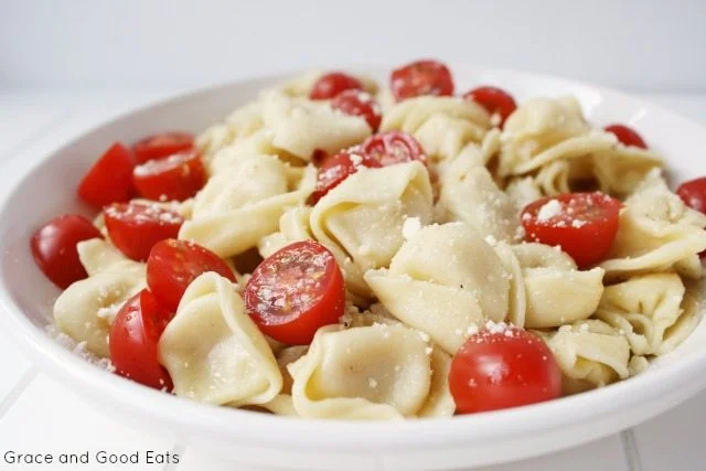 Parmesan Tortellini & Tomatoes