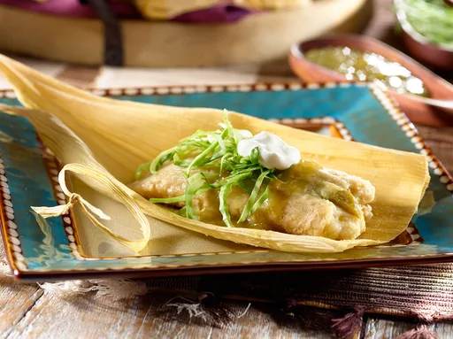 Tamales mexicanos de queso y chile