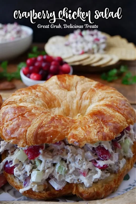 Ensalada de pollo con arándanos rojos
