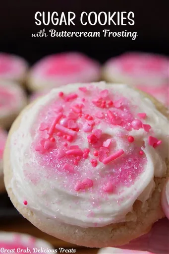 Sugar Cookies with Buttercream Frosting