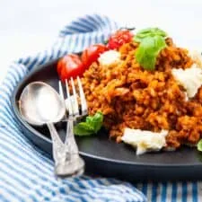 Risotto de ternera