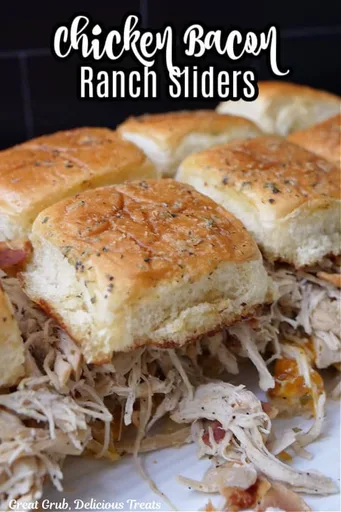 Chicken Bacon Ranch Sliders