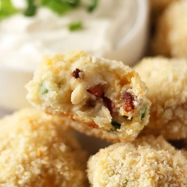 Loaded Leftover Mashed Potato Balls