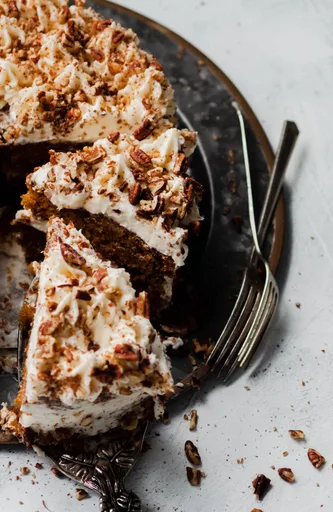 Pastel de zanahoria vegano