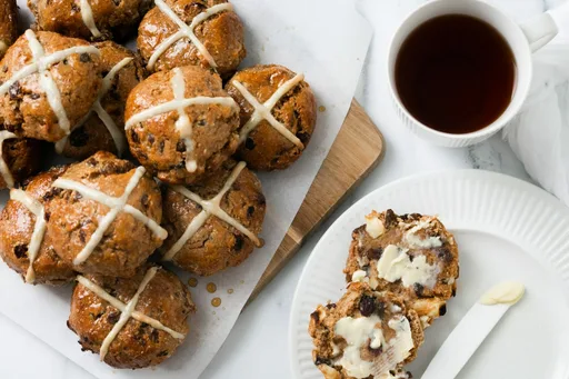 Healthy Hot Cross Buns