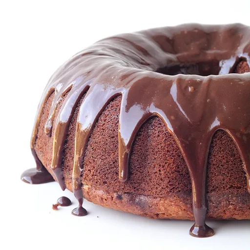 Banana Bundt Cake With Nutella Ganache
