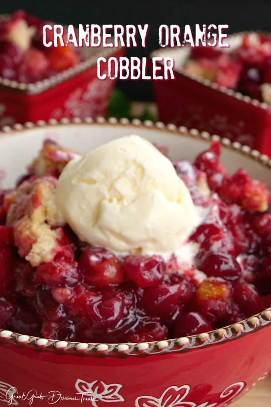 Cranberry Orange Cobbler