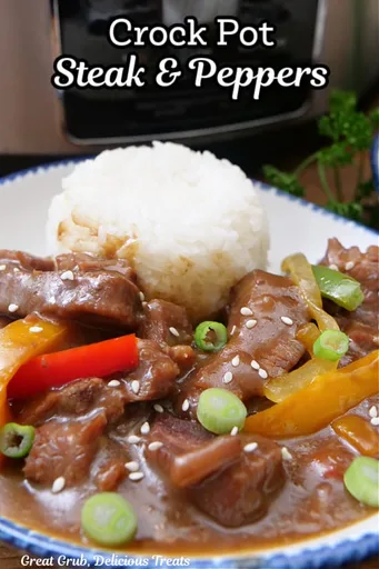 Crockpot Steak and Peppers