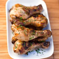 Muslos de pollo con miel y canela