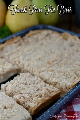 Fresh Pear Pie Bars