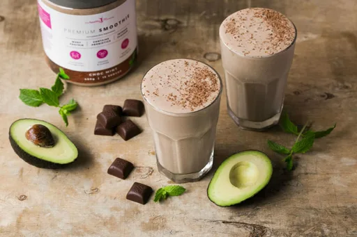 Batido superalimento de chocolate y menta