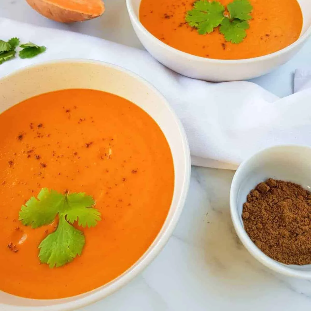 Roasted Red Pepper and Sweet Potato Soup