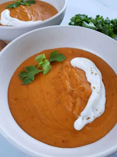 Thai curried sweet potato soup