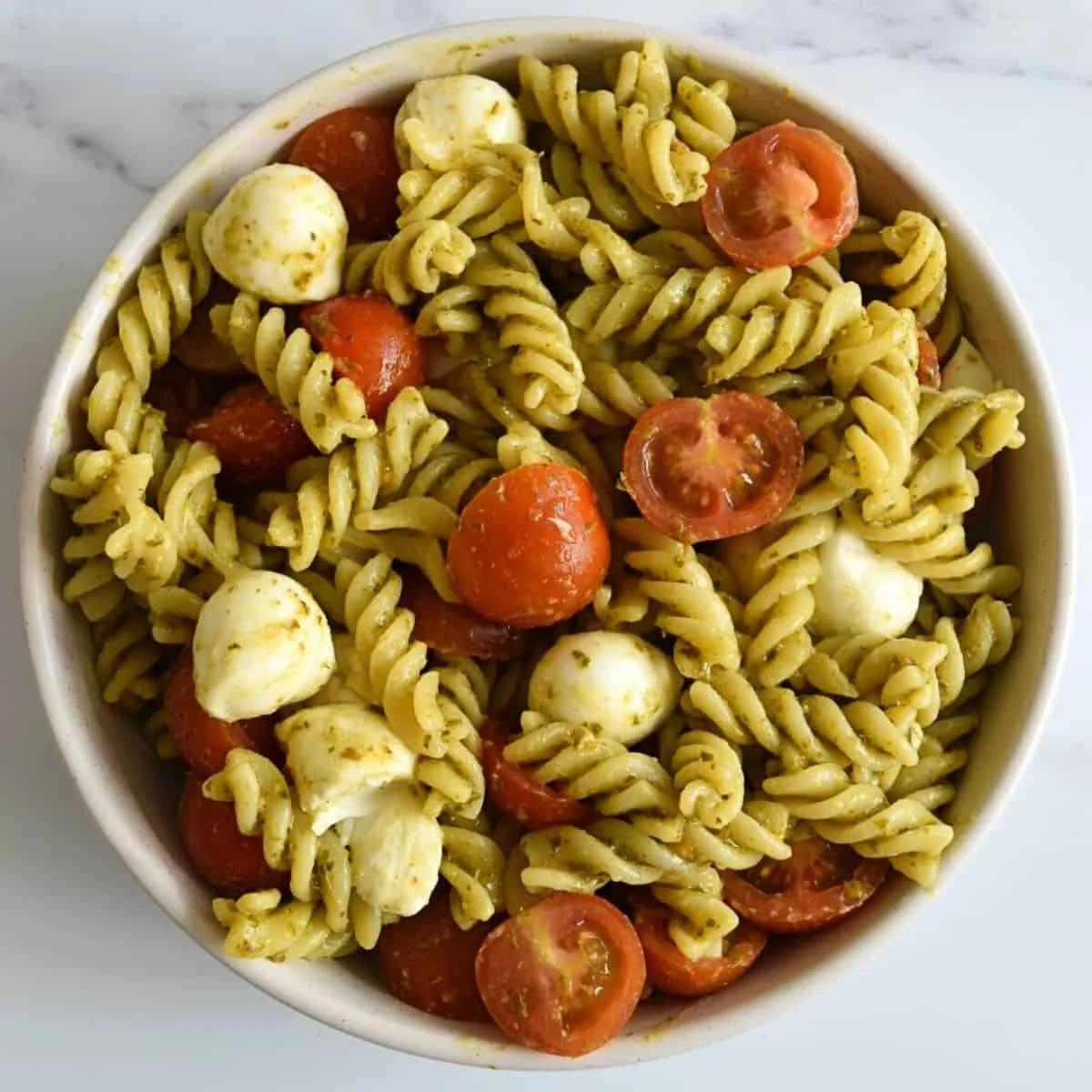 Caprese Pasta Salad with Pesto