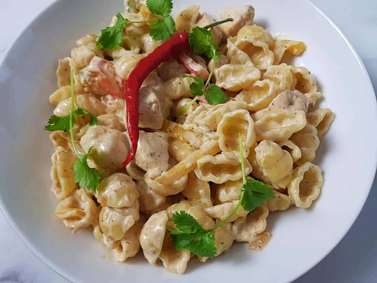 Pasta cremosa a la fajita