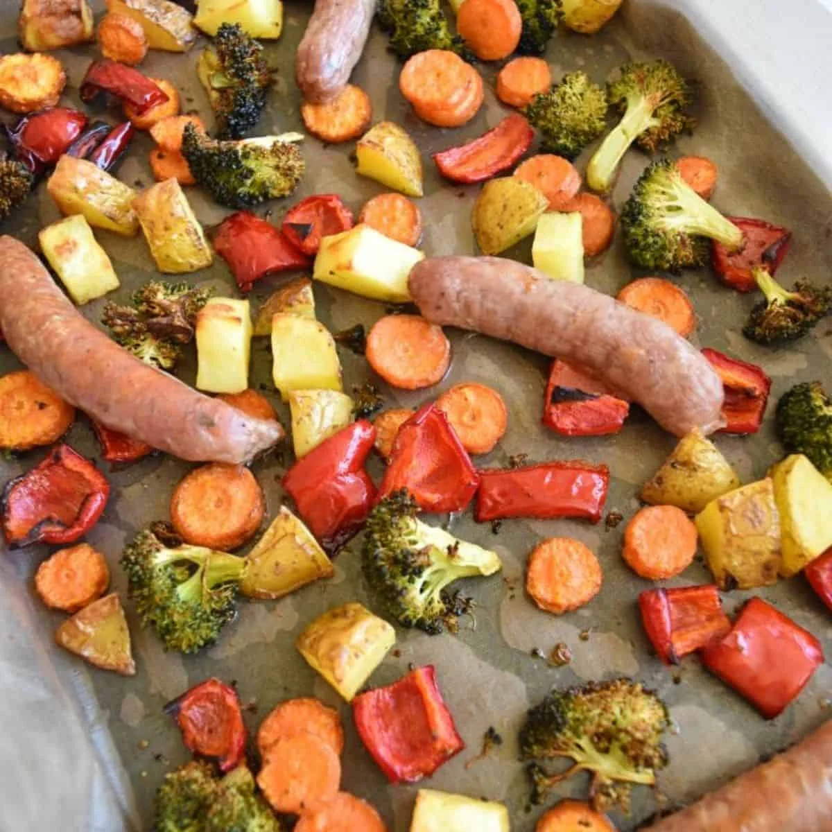 Sheetpan Sausage and Veggies