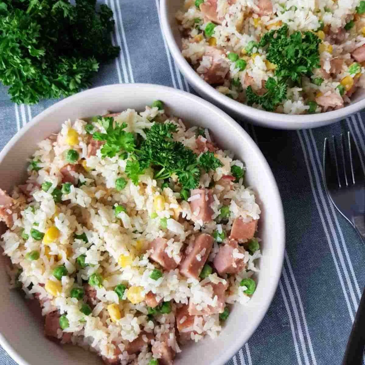 Gammon fried rice