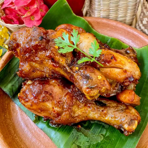 Receta de pollo frito picante sin suero de mantequilla