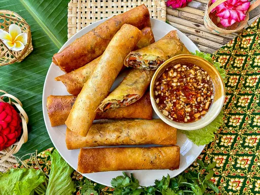 Receta de rollitos de primavera vegetarianos tailandeses