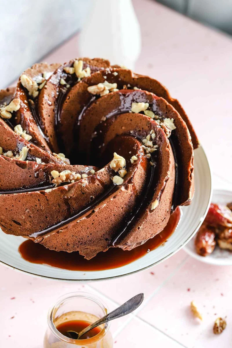 Spiced Date & Walnut Cake Recipe