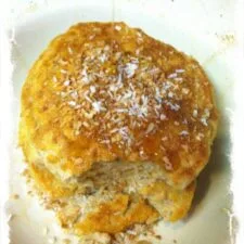 Healthy Coconut Pancakes for One