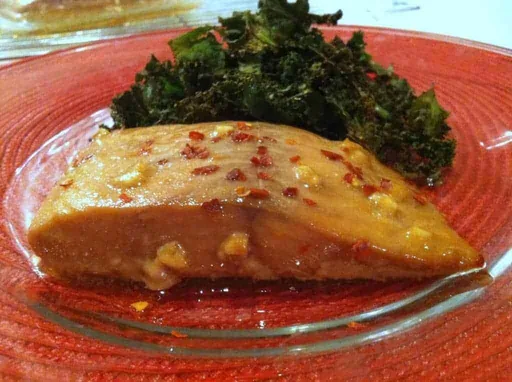 Salmón con arce y sésamo