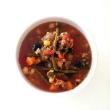 Vegetable, Chickpea & Quinoa Soup