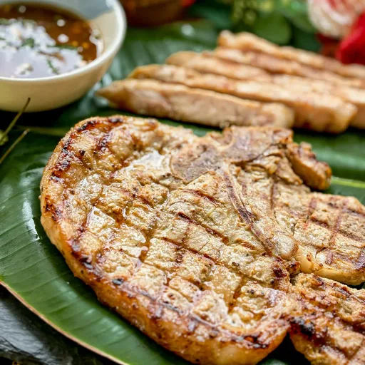 Receta de chuletas de cerdo tailandesas