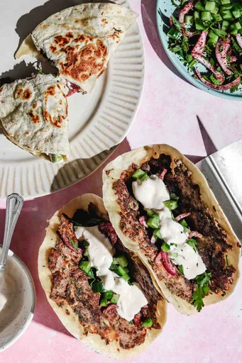 Kofta Smash Tacos