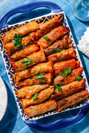 Addictive Cabbage Rolls (Beef & Rice Stuffing)