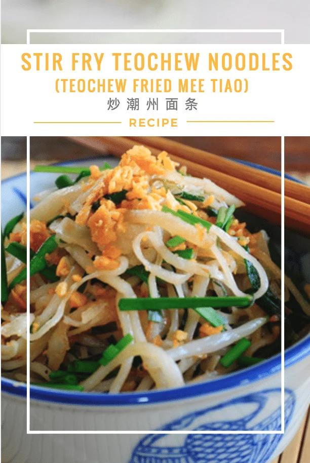 Stir Fry Teochew Noodles (Teochew Mee Tiao) 炒潮州面条