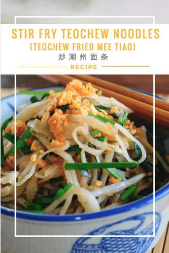 Stir Fry Teochew Noodles (Teochew Mee Tiao) 炒潮州面条