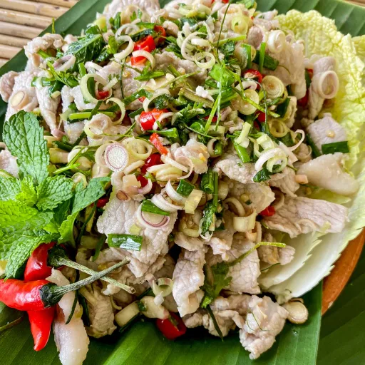 Thai Lemongrass Salad Recipe (Yum Takrai)