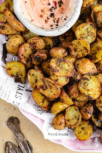 Patatas asadas crujientes