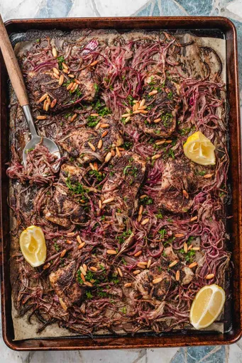 Sumac Chicken and Onion (Sheet Pan Dinner)