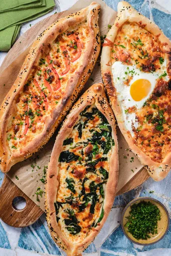 Homemade Turkish Pide (Various Toppings!)