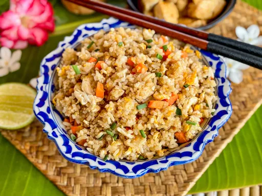 Receta de arroz frito como guarnición