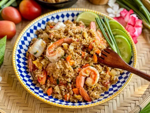 Thai Shrimp Fried Rice Recipe (Khao Pad Goong)