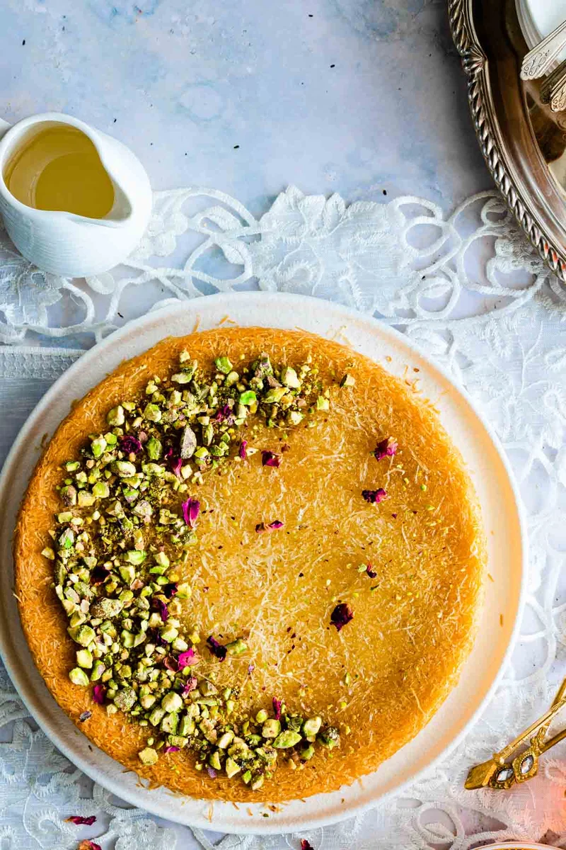 Crispy Kunafa with Mozzarella Cheese (Easy!)