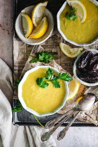 Sopa de lentejas de Oriente Medio (en Olla Express o cazuela)