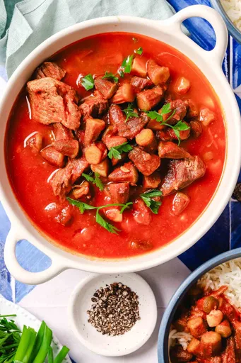Okra Stew (Middle Eastern Bamya Recipe)